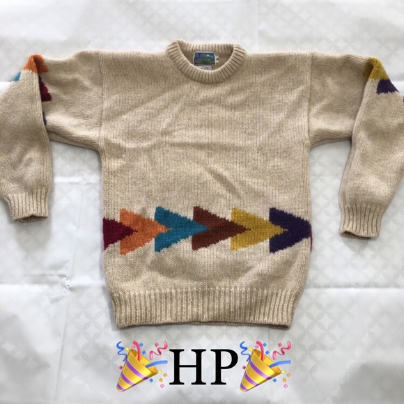 Neiman Marcus Sweaters - NM Supply Company Wool Sweater Geometric Small